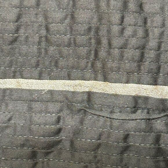 Croscill Home European Pillow Sham Grey Pleated Silver Stripe 24 x 24" Set of 2 - Picture 3 of 9